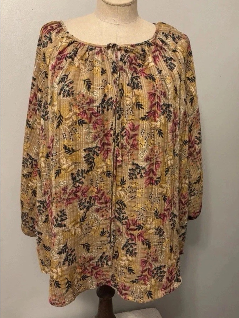 LOFT Floral Peasant Tunic